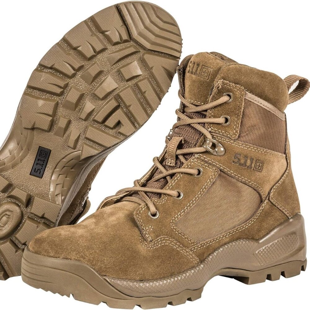 5.11 Tactical ATAC 2.0 8 Desert Boot Side Zip Dark Coyote Womens 8.5